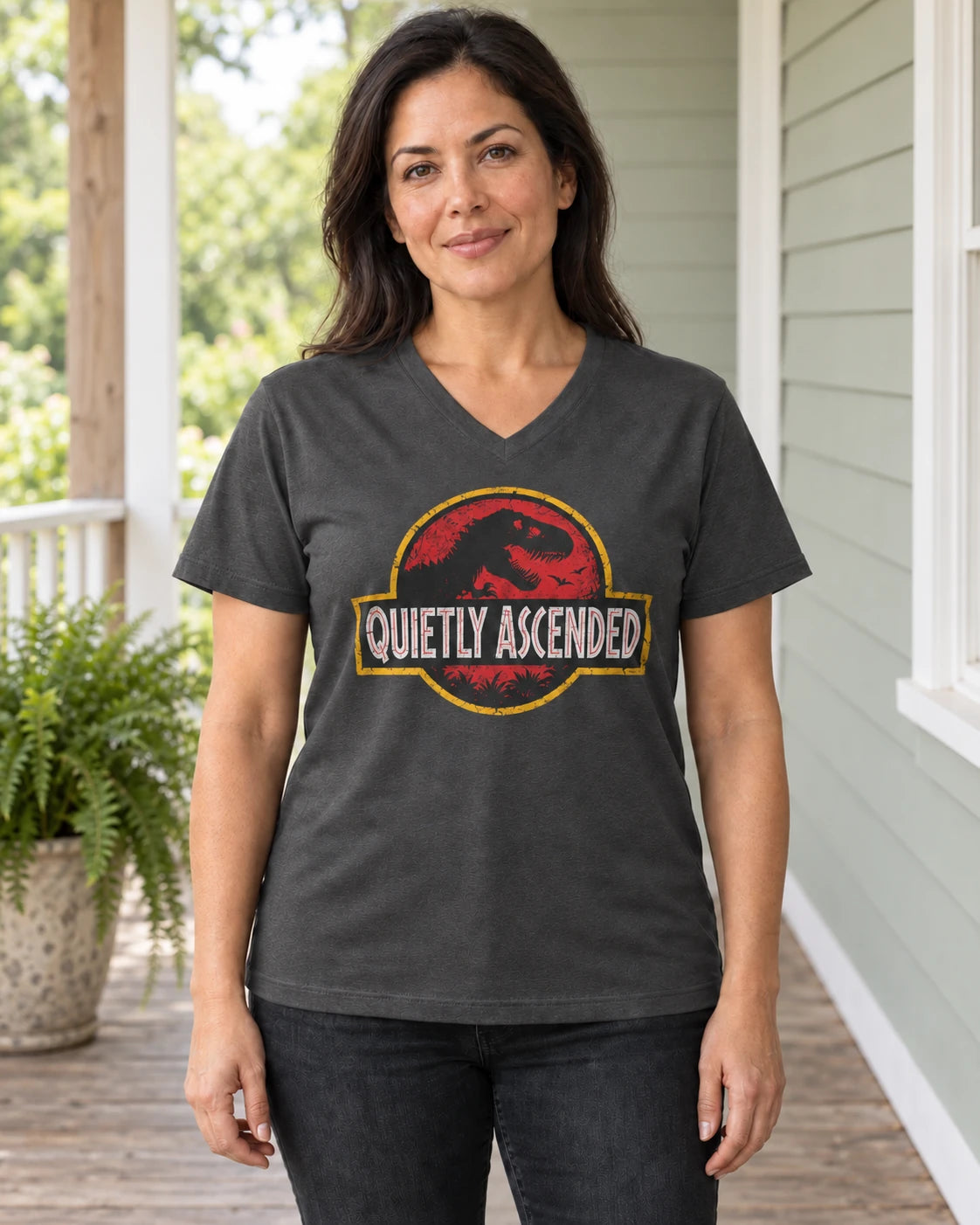 Quietly Ascended V-Neck Tee