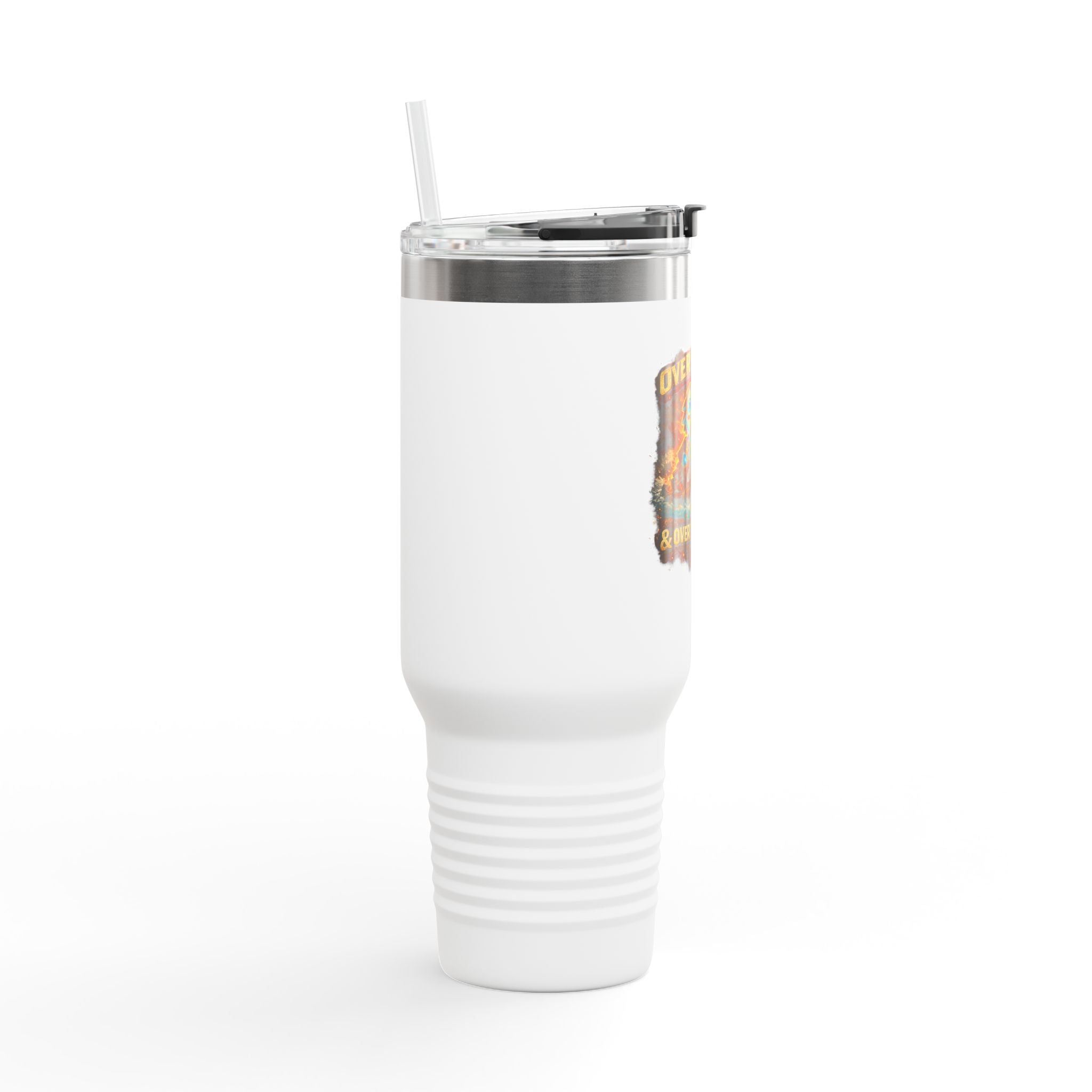 Overweight & Overconfident 40oz Insulated Tumbler — Quietly Ascended
