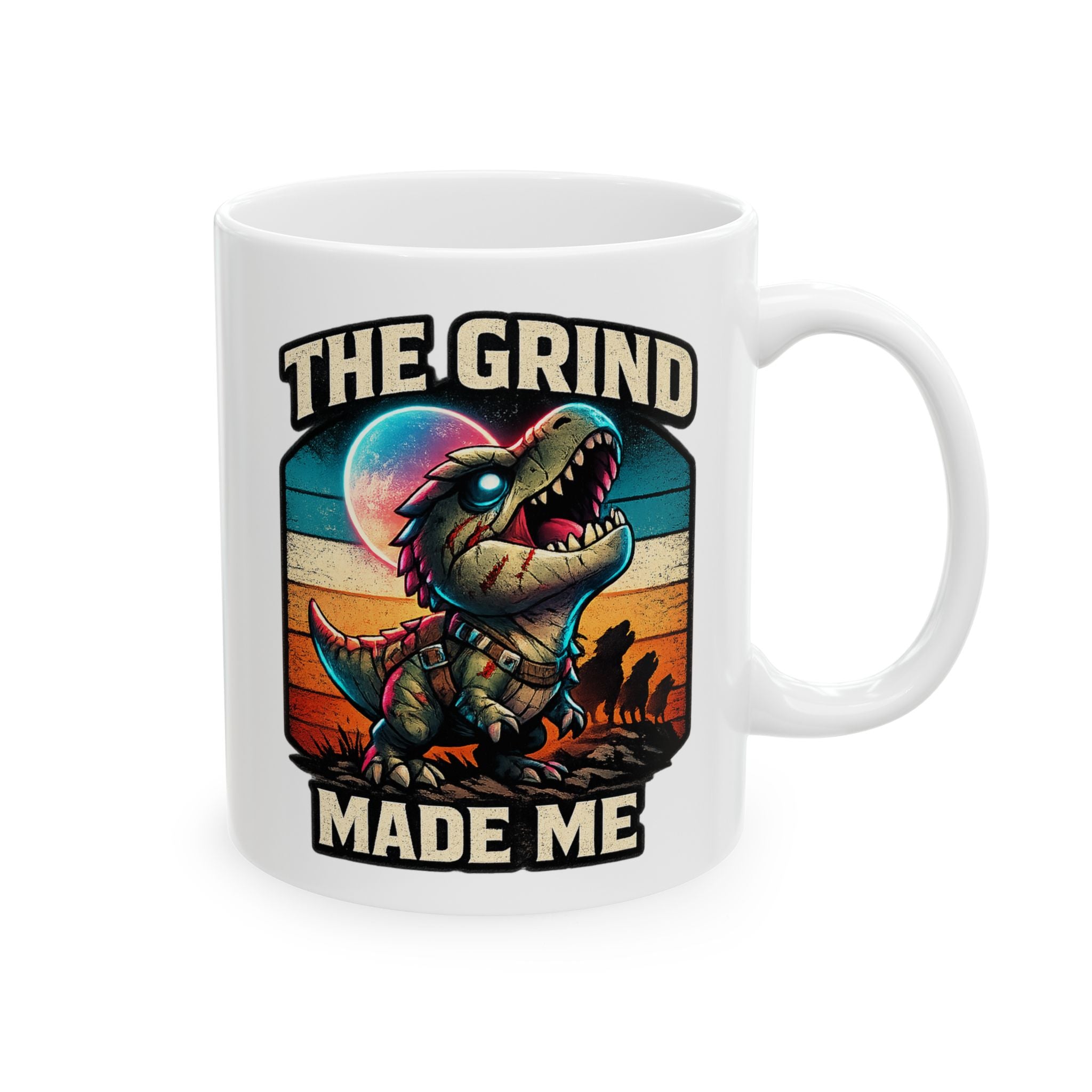 The Grind Made Me Ceramic Mug — Quietly Ascended