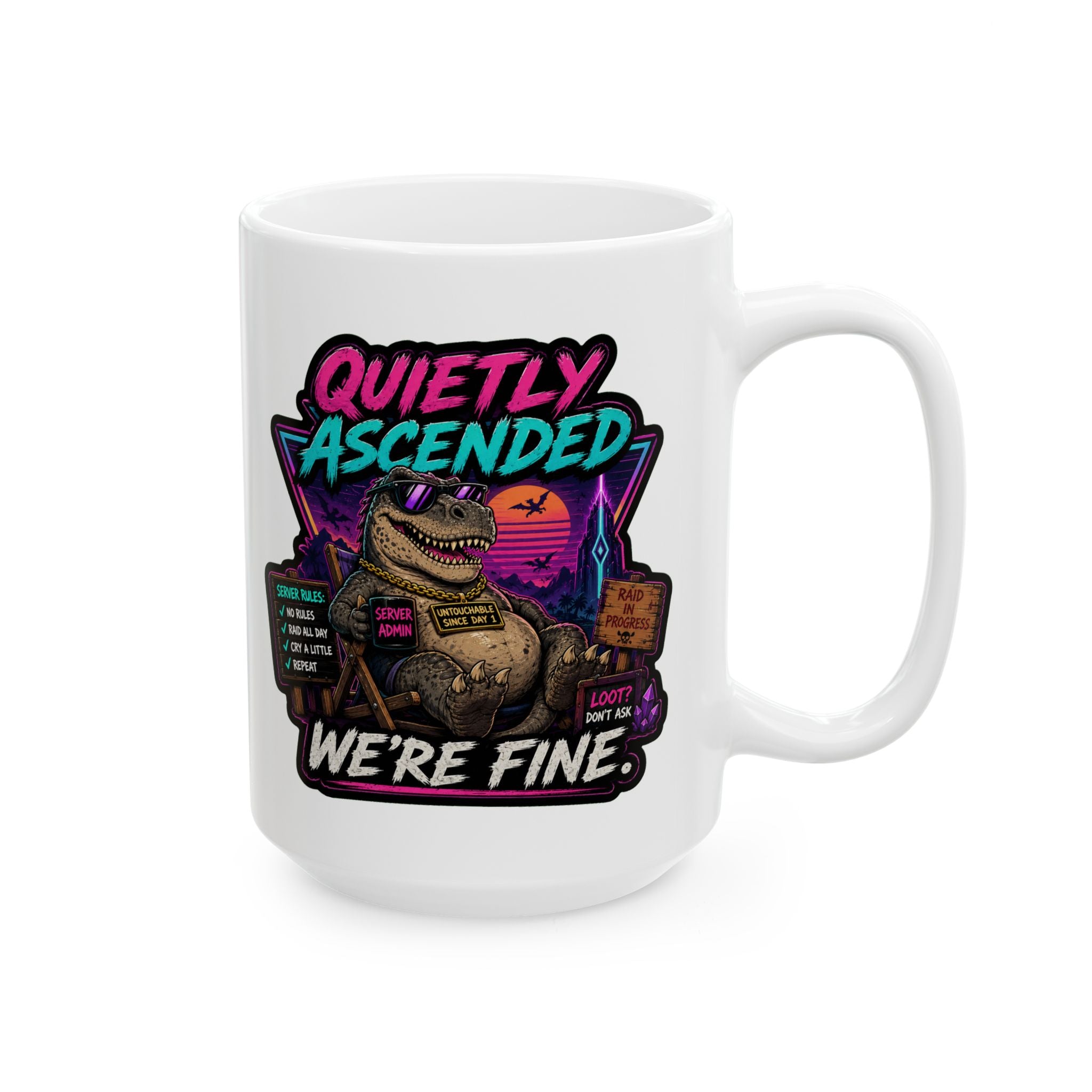 Funny Ceramic Mug (11oz, 15oz) – Humorous Coffee Cup for Home & Office