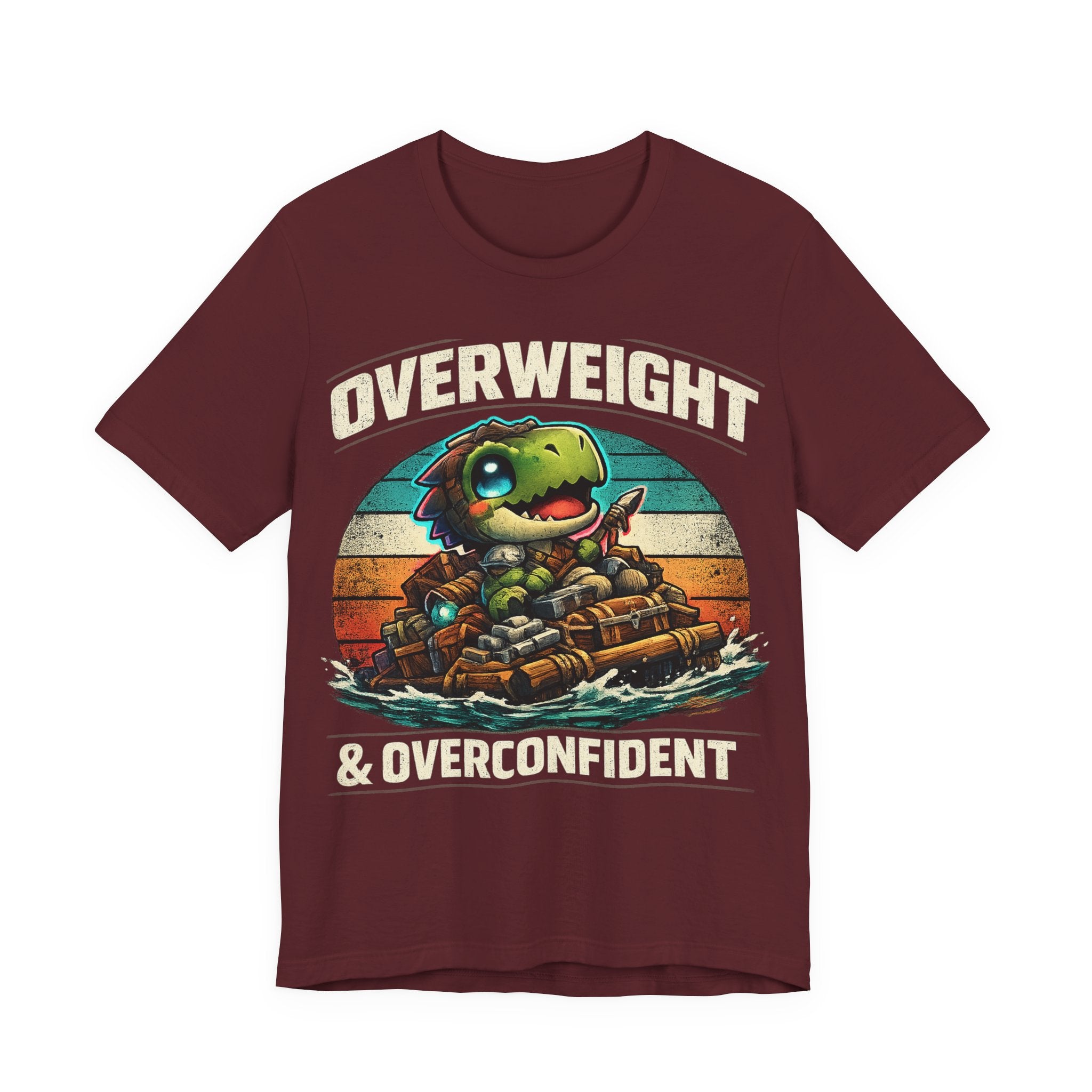 Overweight & Overconfident T-Shirt (Style B) — Quietly Ascended