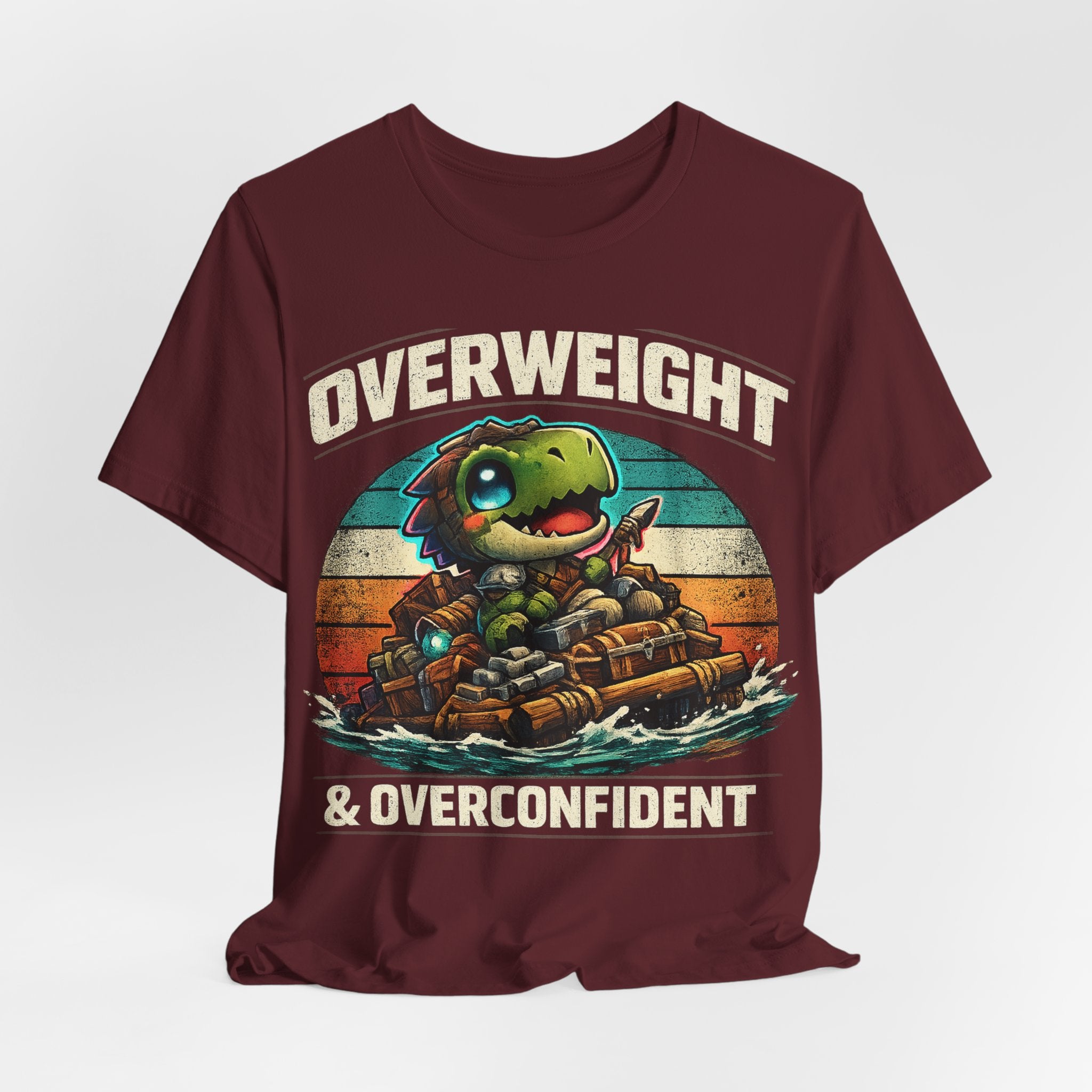 Overweight & Overconfident T-Shirt — Alt Print — Quietly Ascended