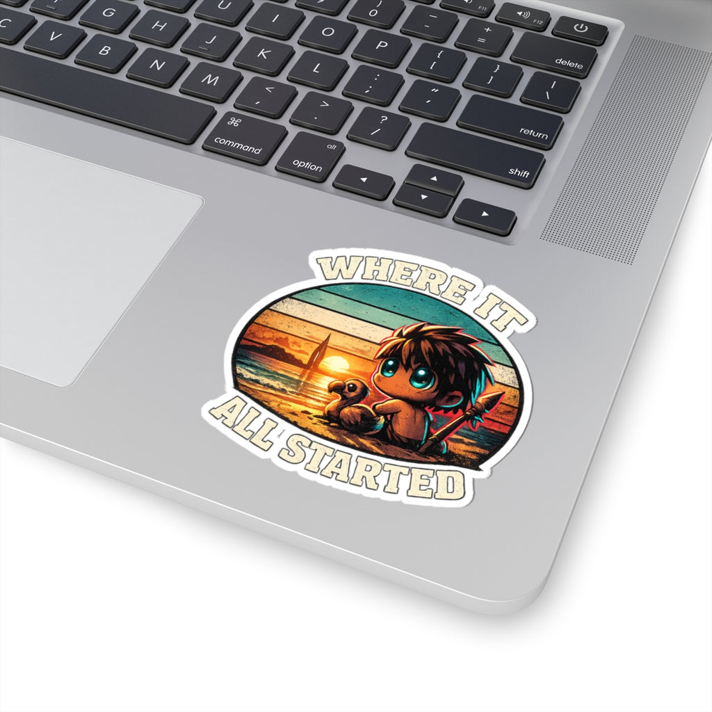 Where It All Started Vinyl Sticker — Quietly Ascended