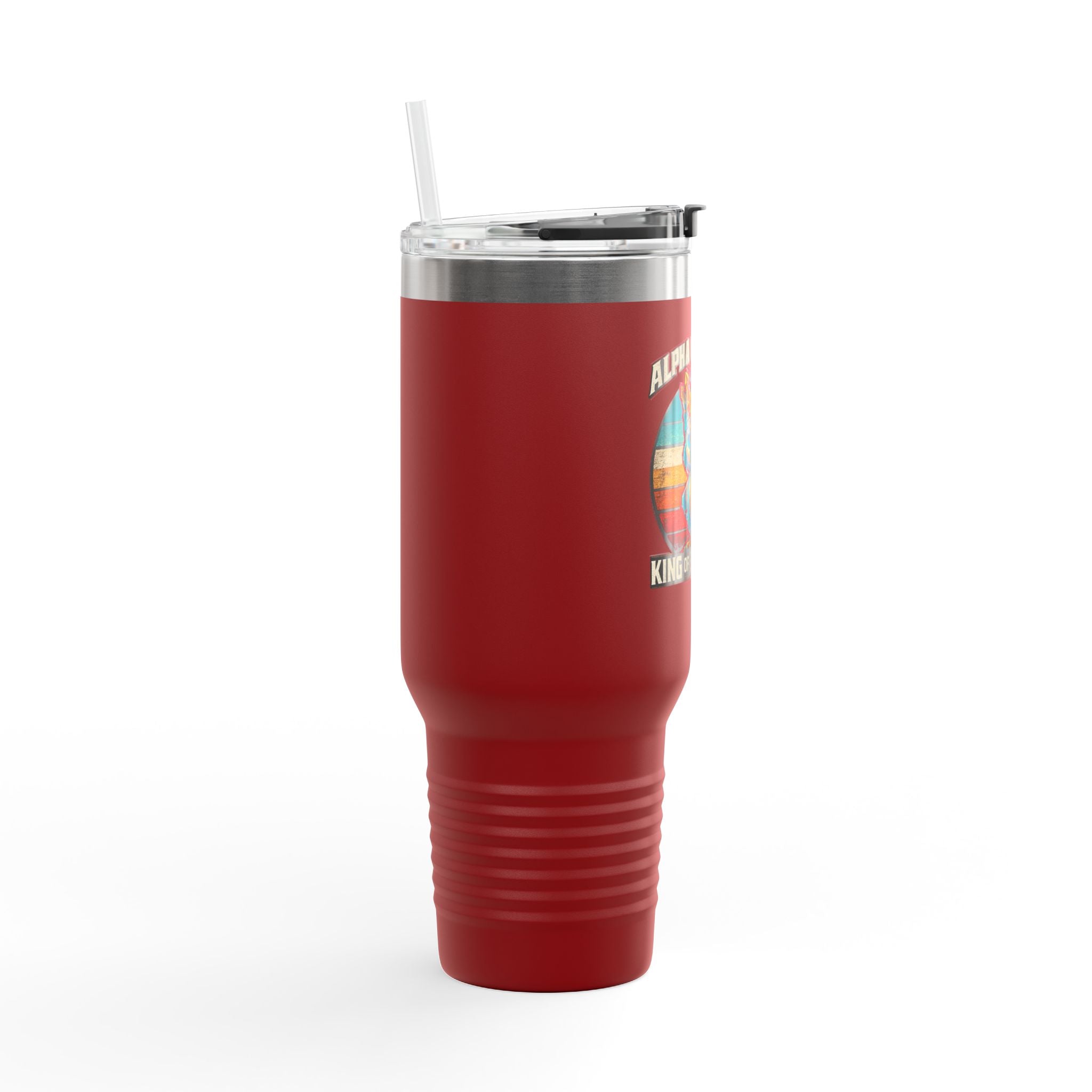 Alpha of Nothing, King of Everything 40oz Insulated Tumbler — Quietly Ascended