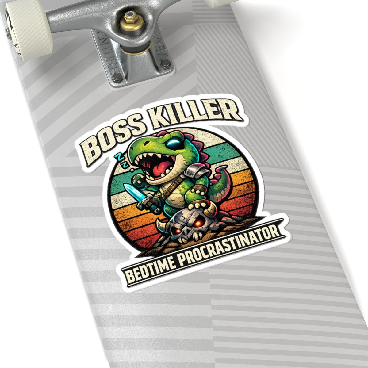 Boss Killer, Bedtime Procrastinator Vinyl Sticker — Quietly Ascended