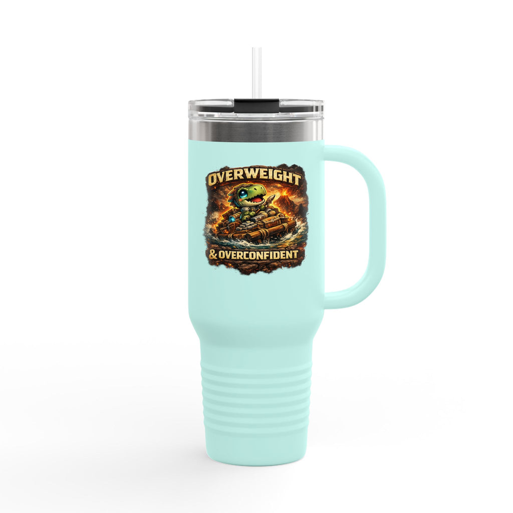 Overweight & Overconfident 40oz Insulated Tumbler — Quietly Ascended