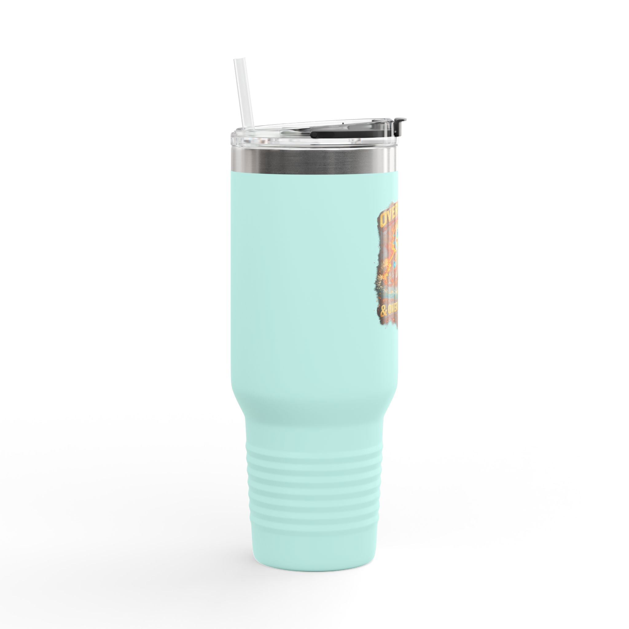 Overweight & Overconfident 40oz Insulated Tumbler — Quietly Ascended