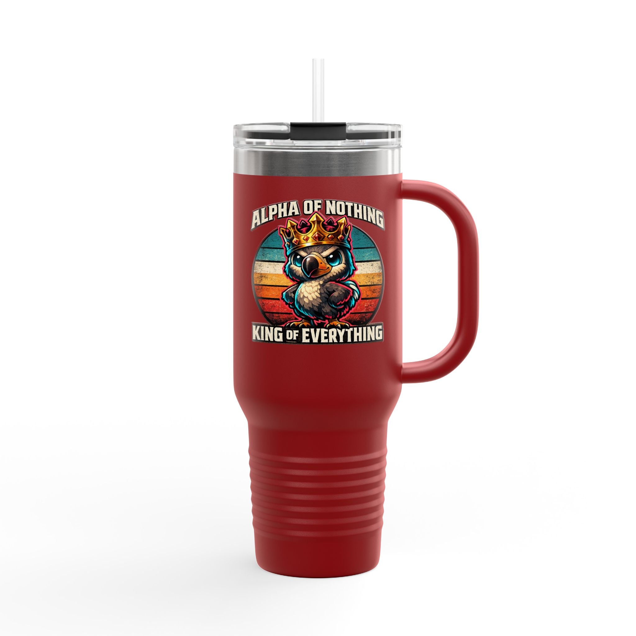 Alpha of Nothing, King of Everything 40oz Insulated Tumbler — Quietly Ascended