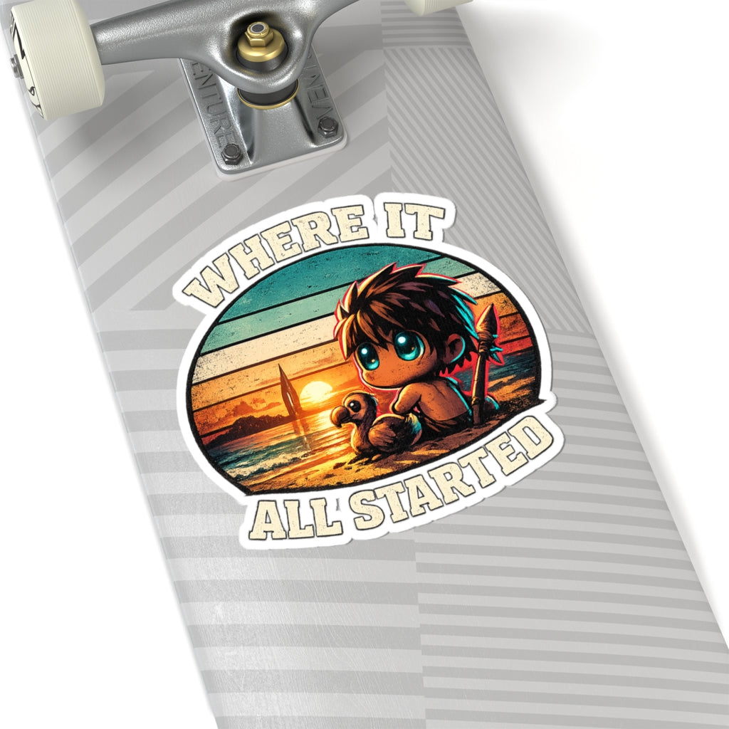 Where It All Started Vinyl Sticker — Quietly Ascended