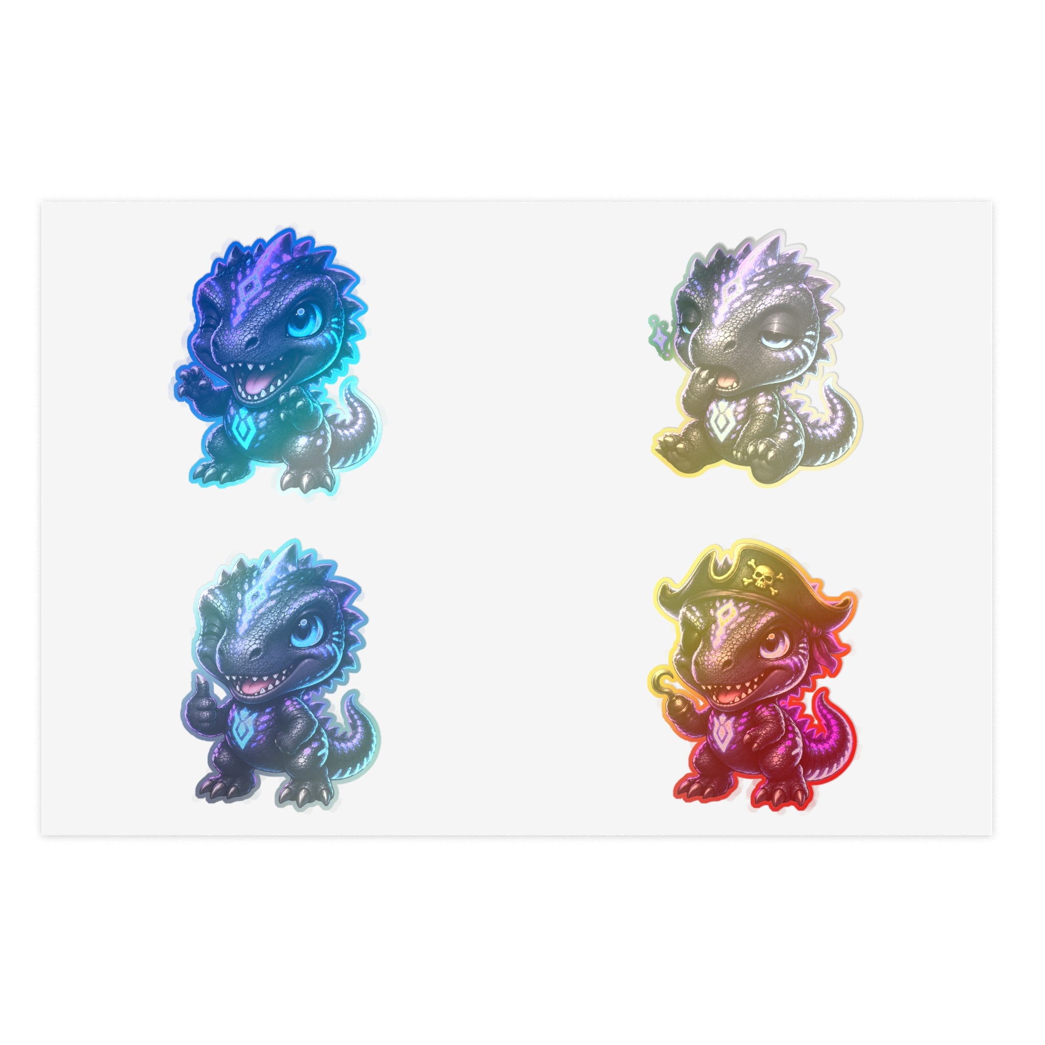 Chibi Shadow Monster Sticker Sheet — Cute Purple Creature Stickers for Laptops, Planners & Gifts