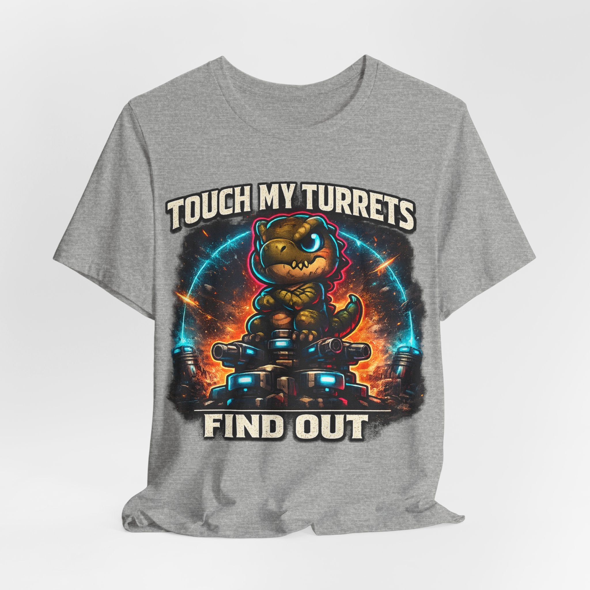 Touch My Turrets, Find Out T-Shirt (Style B) — Quietly Ascended