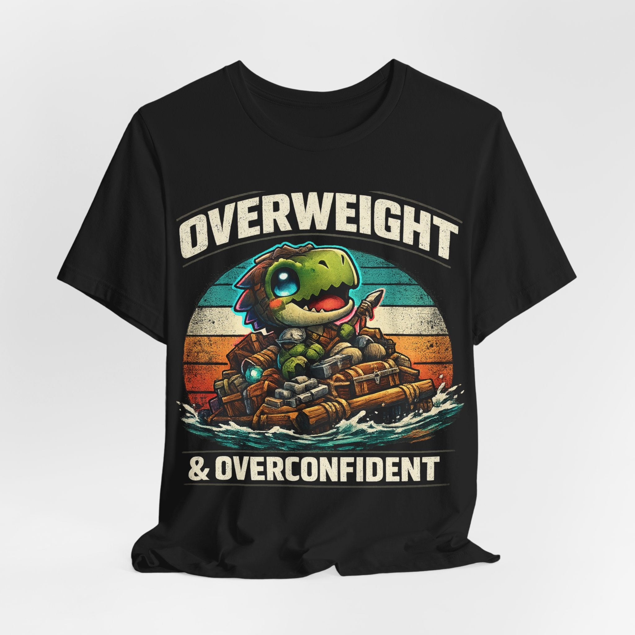 Overweight & Overconfident T-Shirt (Style B) — Quietly Ascended