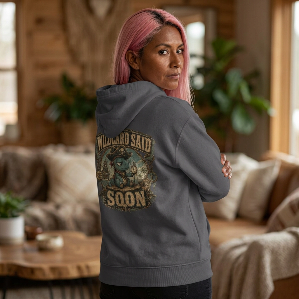 They Said Soon™ — Cobweb Captain Hoodie — Quietly Ascended