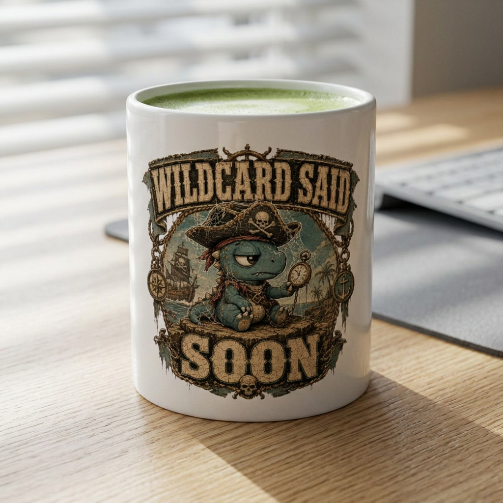 They Said Soon™ — Cobweb Captain Mug — Quietly Ascended