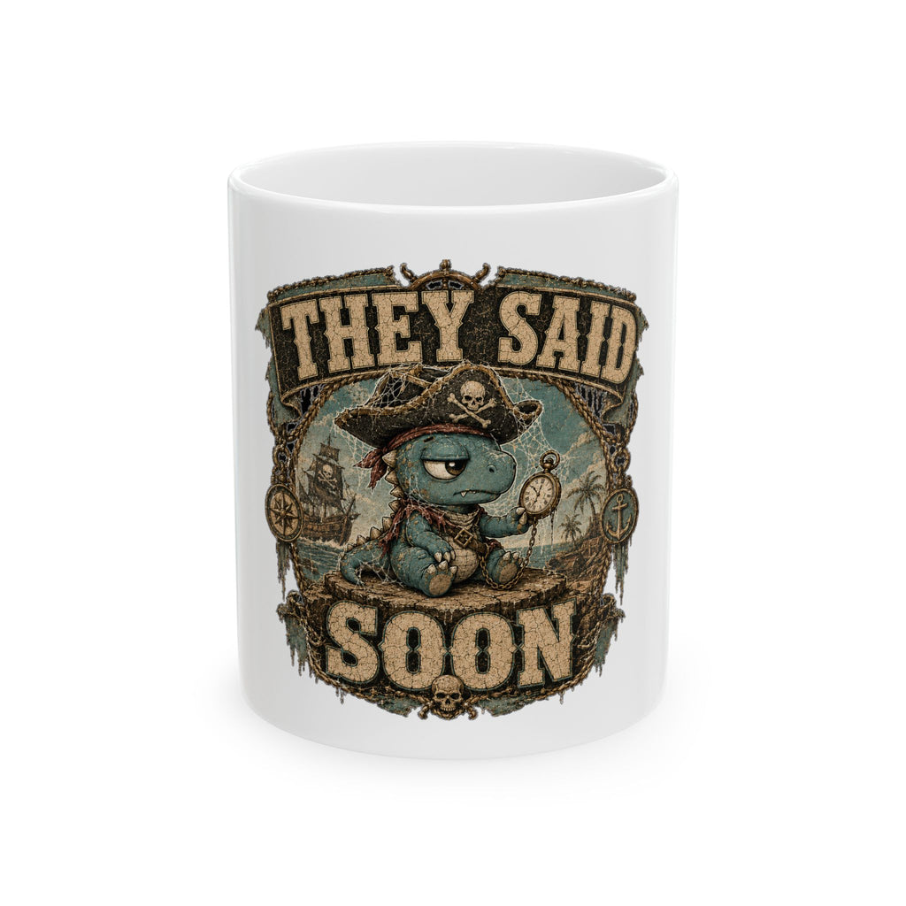 They Said Soon™ — Cobweb Captain Mug — Quietly Ascended