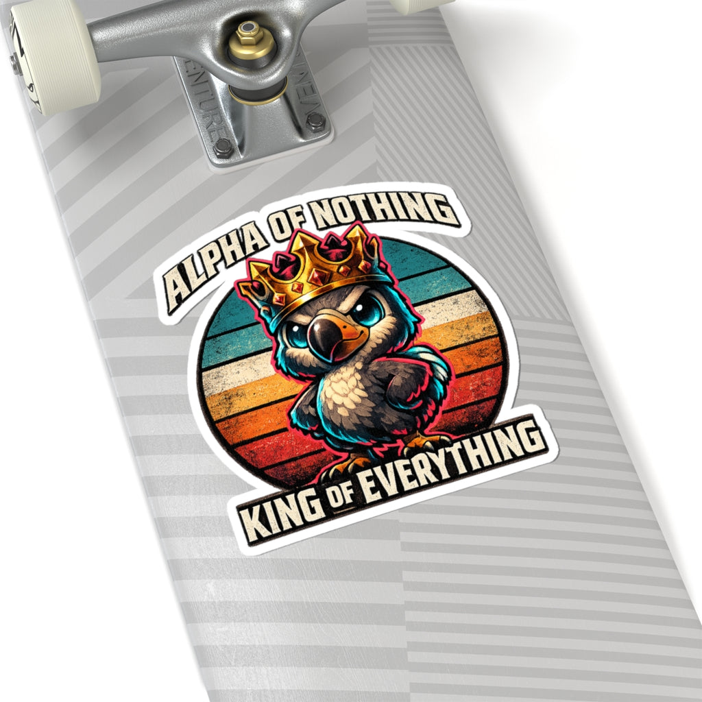 Alpha of Nothing, King of Everything Vinyl Sticker — Quietly Ascended