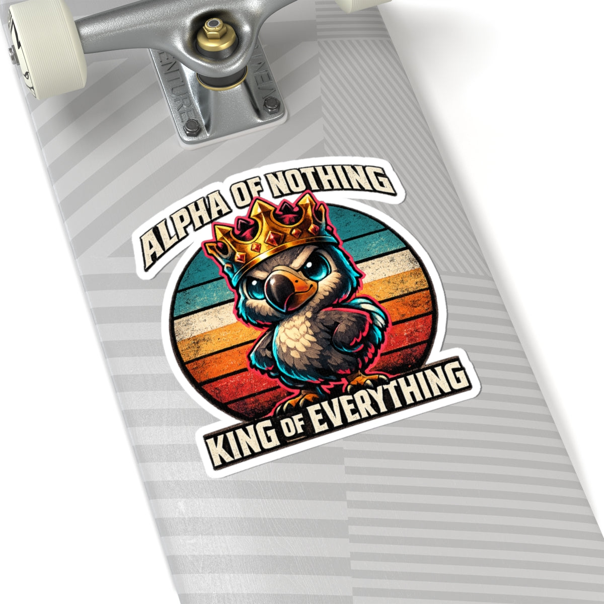 Alpha of Nothing, King of Everything Vinyl Sticker — Quietly Ascended
