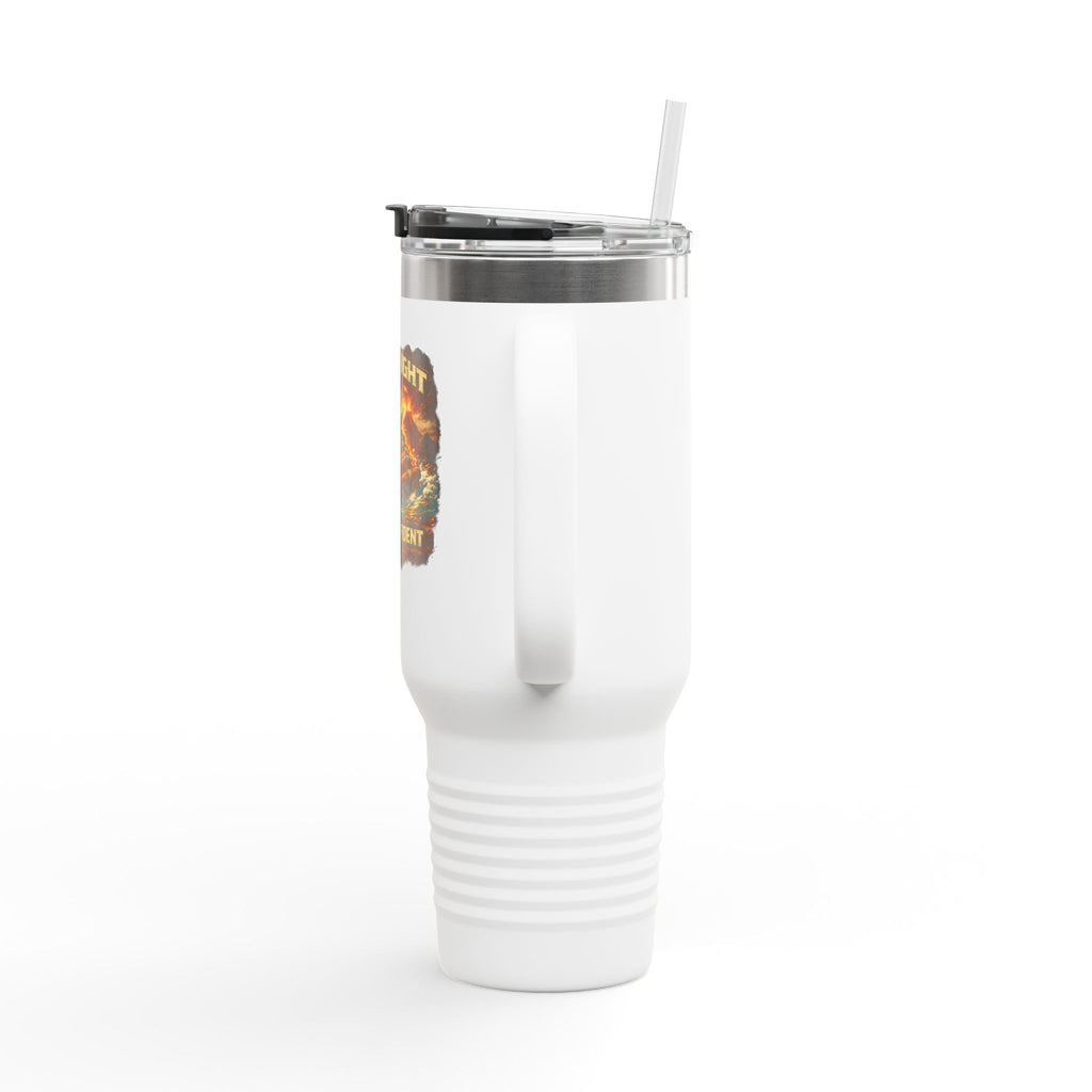 Overweight & Overconfident 40oz Insulated Tumbler — Quietly Ascended