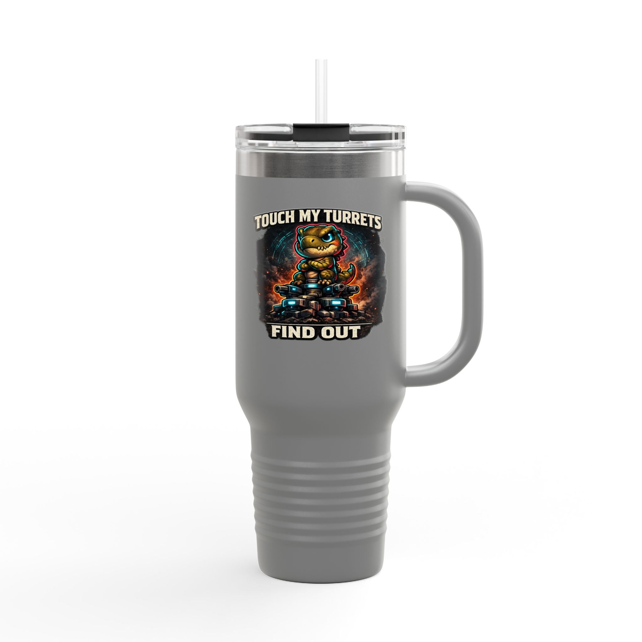 Touch My Turrets, Find Out 40oz Insulated Tumbler — Quietly Ascended