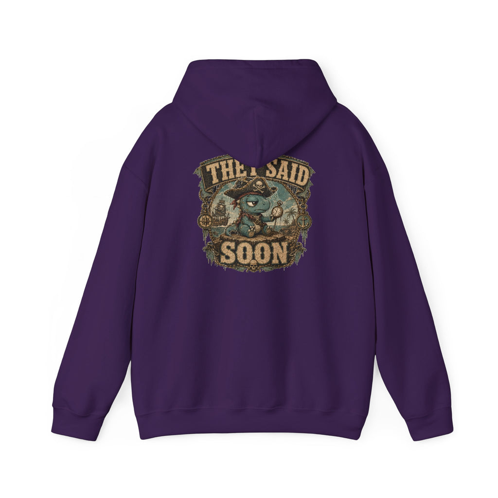 They Said Soon™ — Cobweb Captain Hoodie — Quietly Ascended