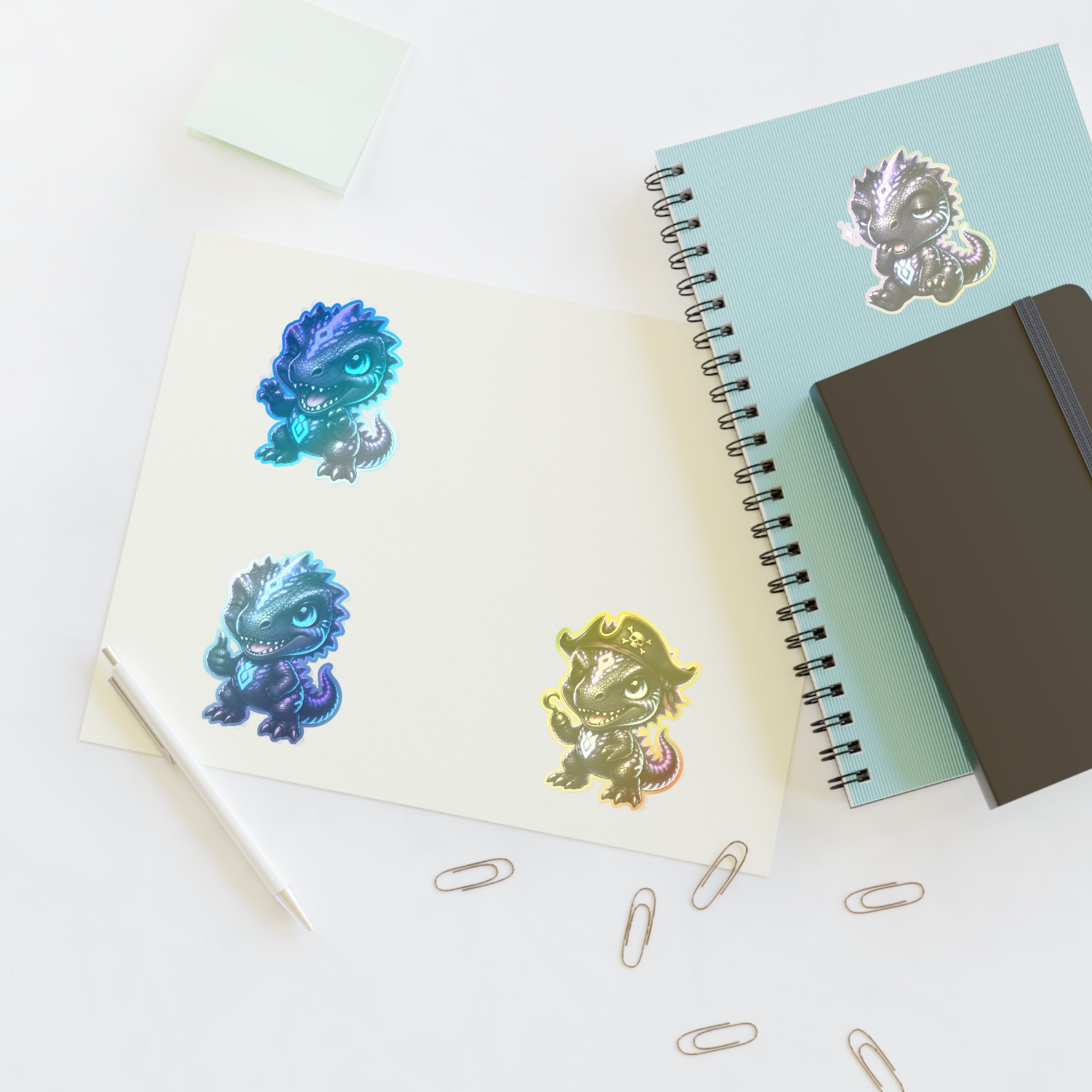 Chibi Shadow Monster Sticker Sheet — Quietly Ascended