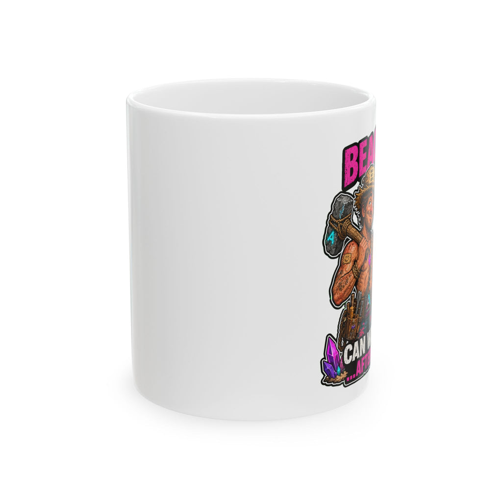 Funny Beach Bob the Builder Ceramic Mug — Cute Construction Joke Coffee Cup (11oz/15oz)