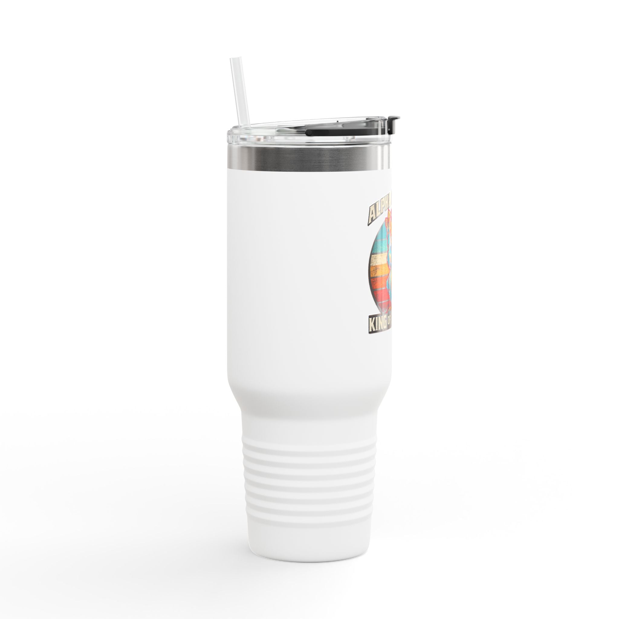 Alpha of Nothing, King of Everything 40oz Insulated Tumbler — Quietly Ascended