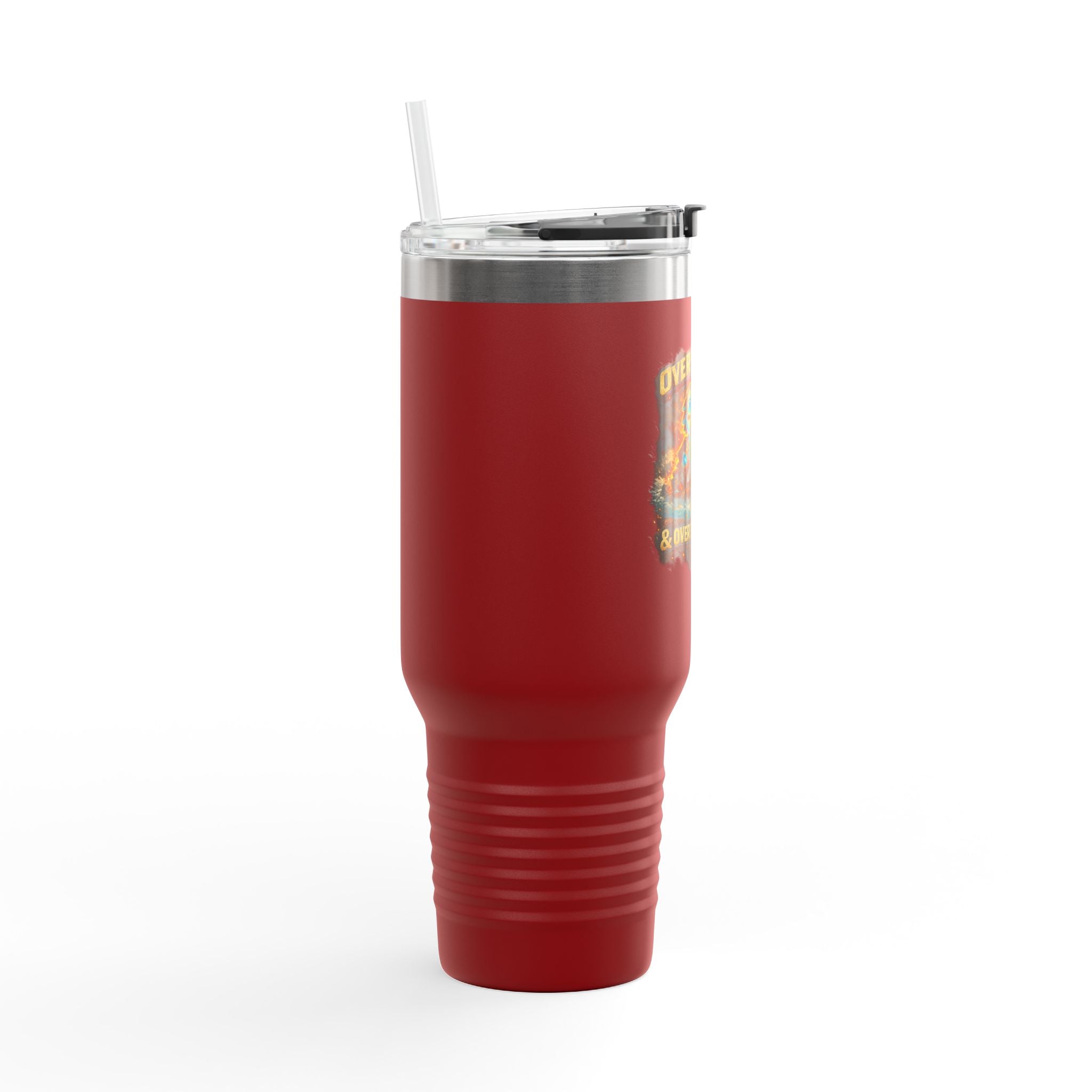 Overweight & Overconfident 40oz Insulated Tumbler — Quietly Ascended