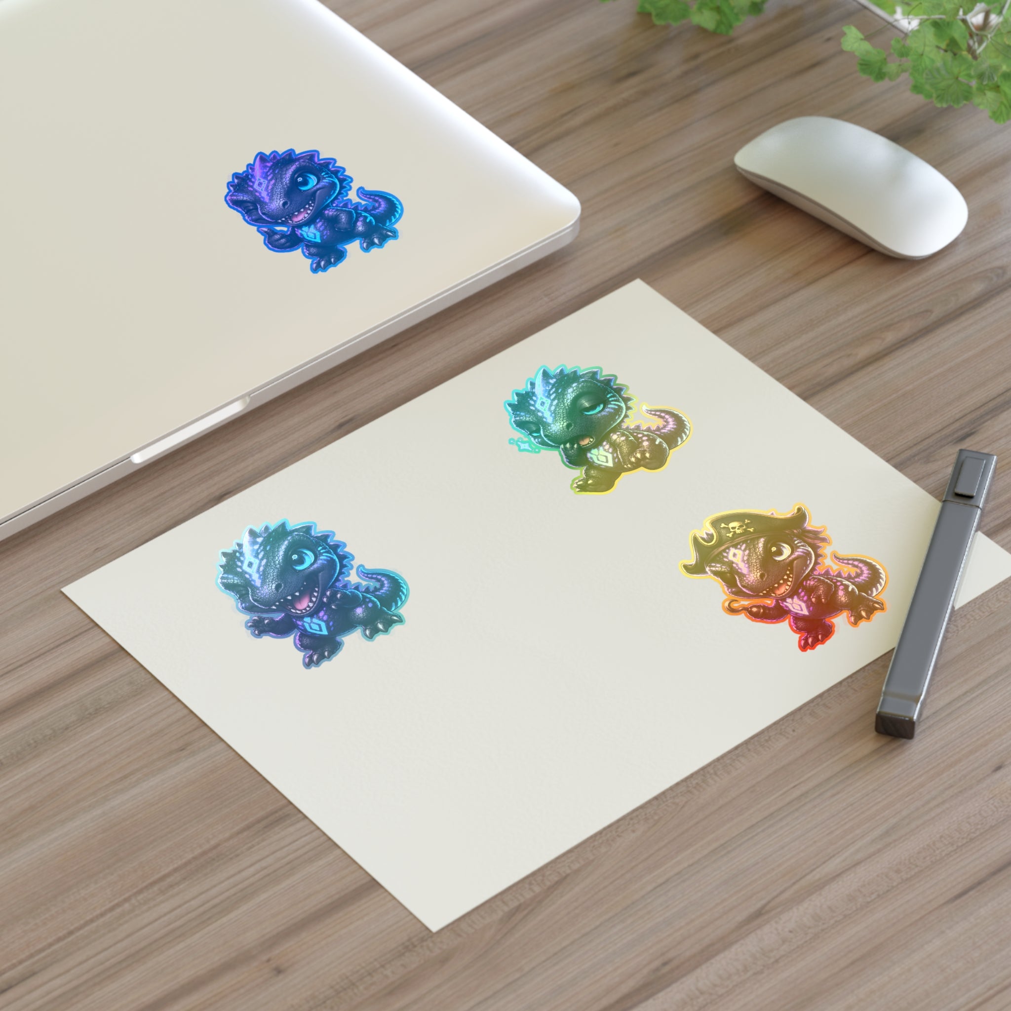 Chibi Shadow Monster Sticker Sheet — Quietly Ascended