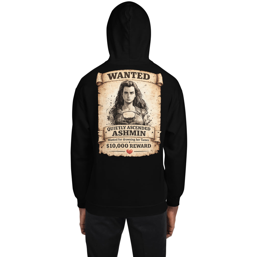 Quietly Ascended Ashmin Wanted Hoodie – Dadmin Approved
