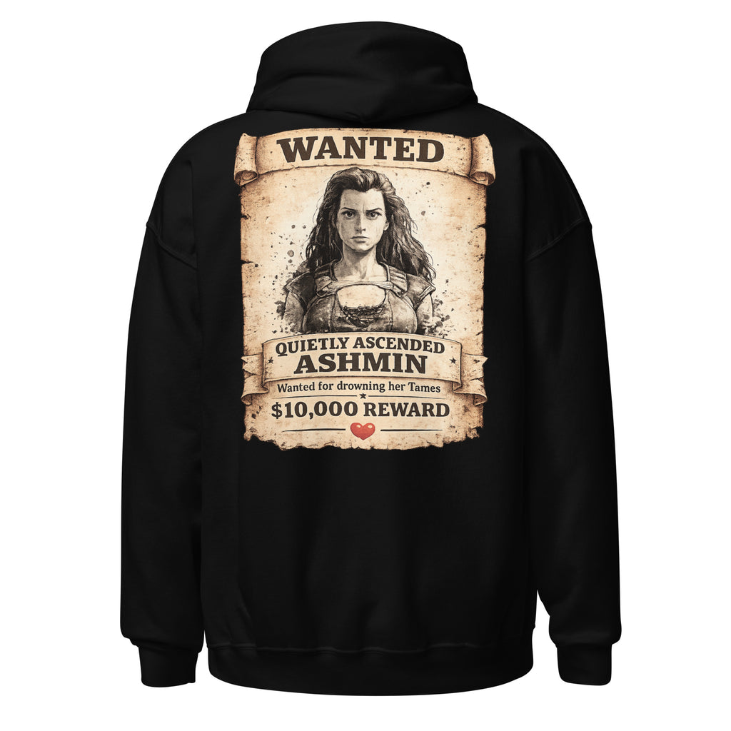 Quietly Ascended Ashmin Wanted Hoodie – Dadmin Approved