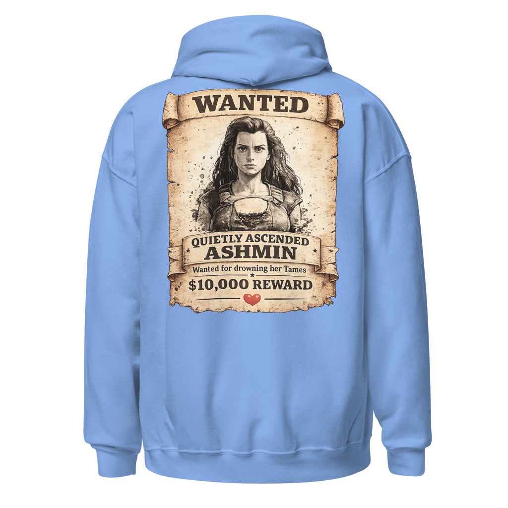 Quietly Ascended Ashmin Wanted Hoodie – Dadmin Approved