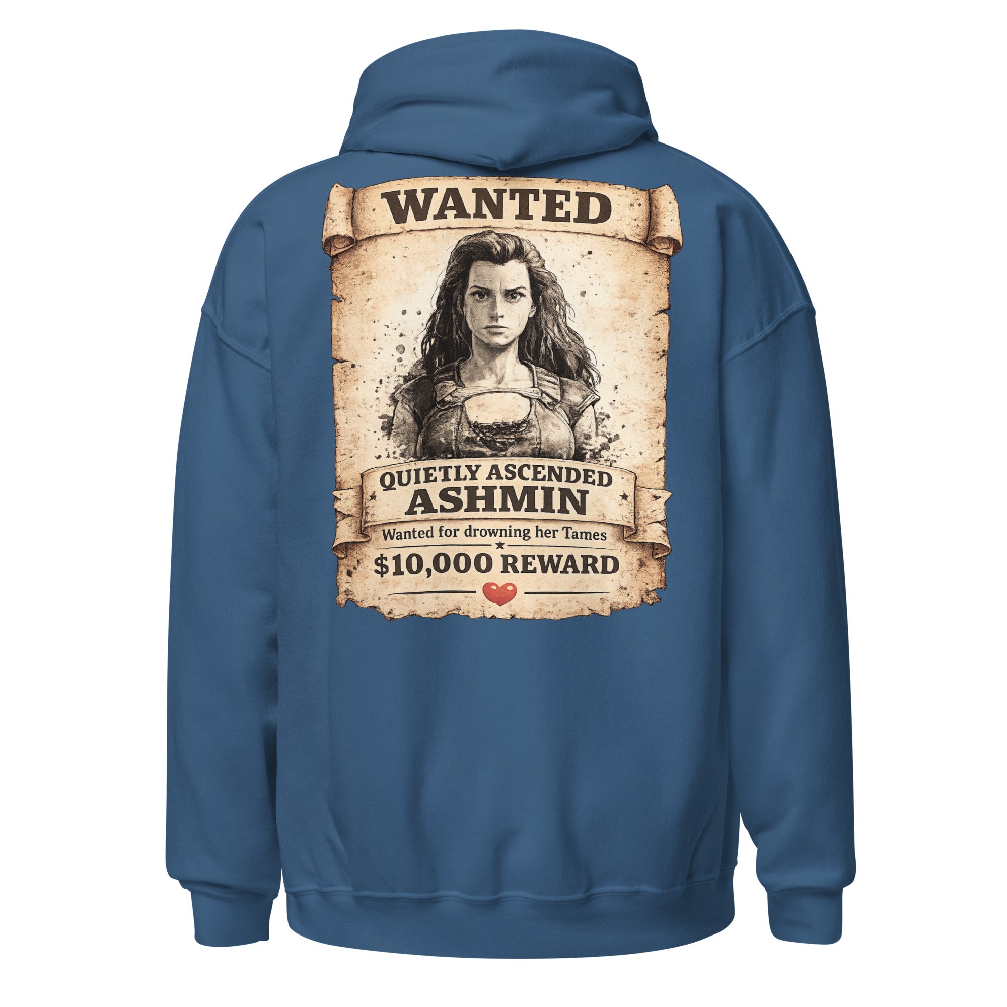 Quietly Ascended Ashmin Wanted Hoodie – Dadmin Approved