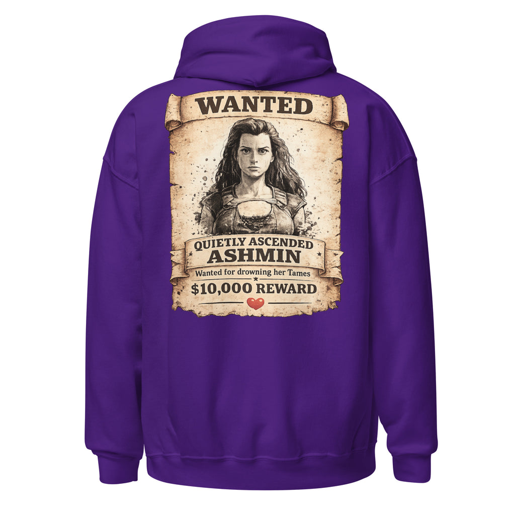 Quietly Ascended Ashmin Wanted Hoodie – Dadmin Approved