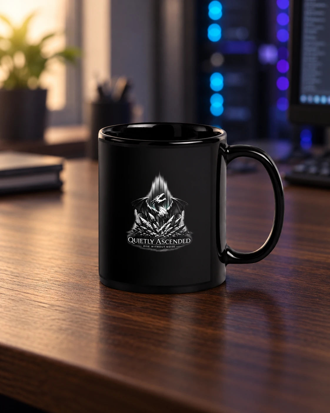 Server Support Black Mug