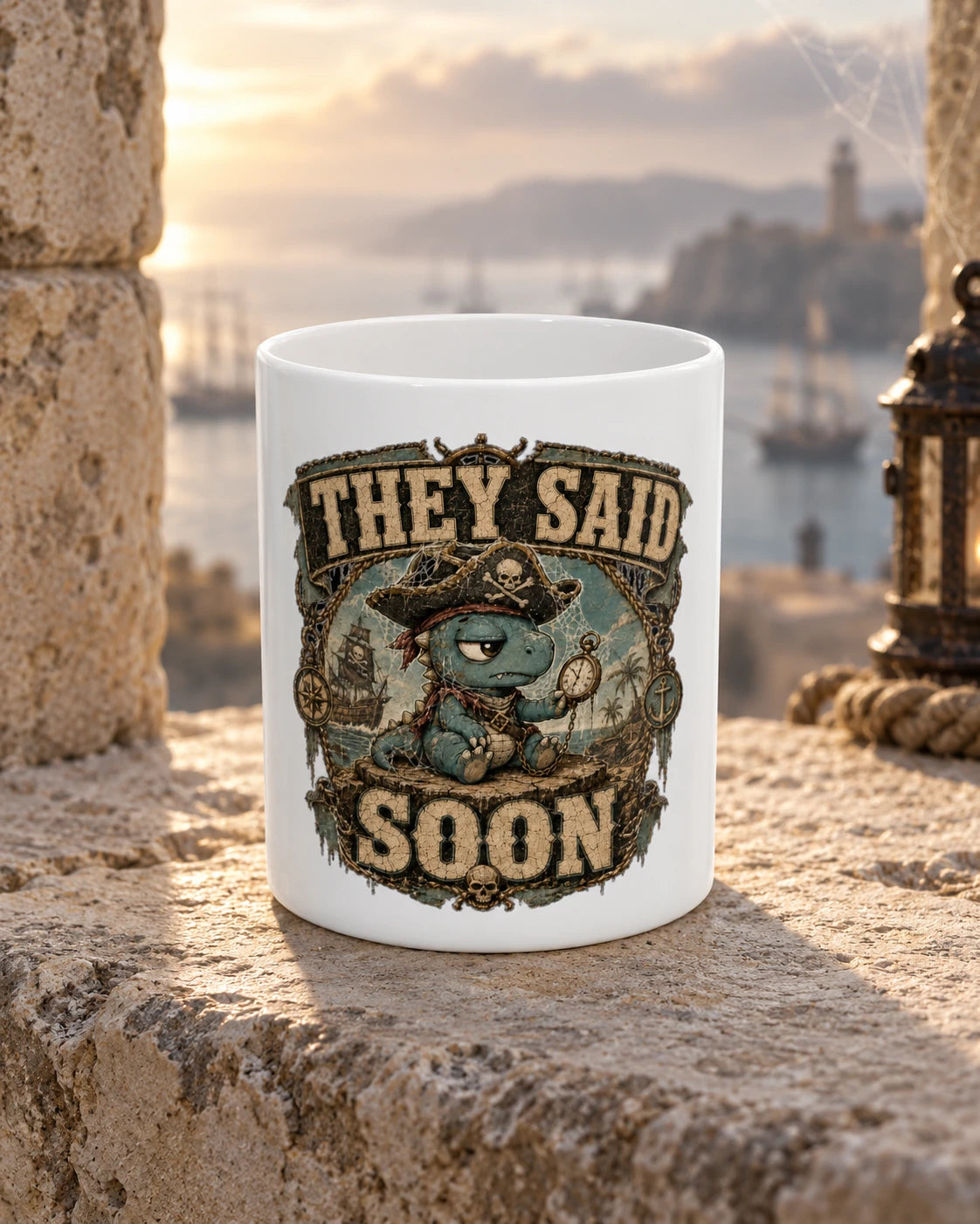 They Said Soon Cobweb Captain Mug