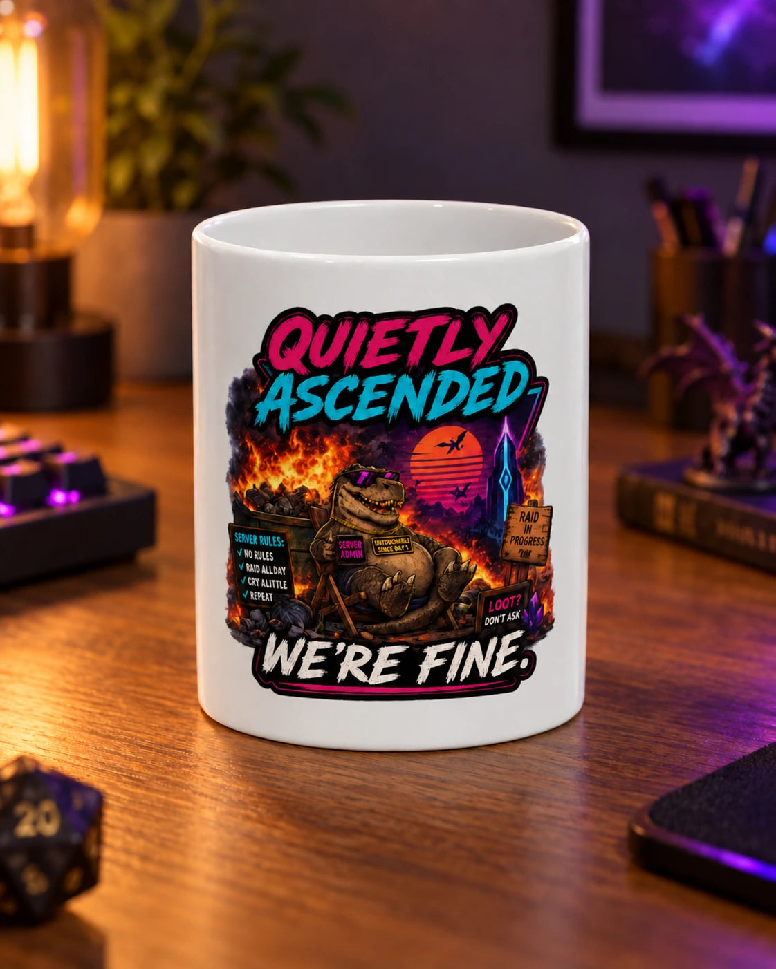 We're Fine Mug (Dumpster Fire)