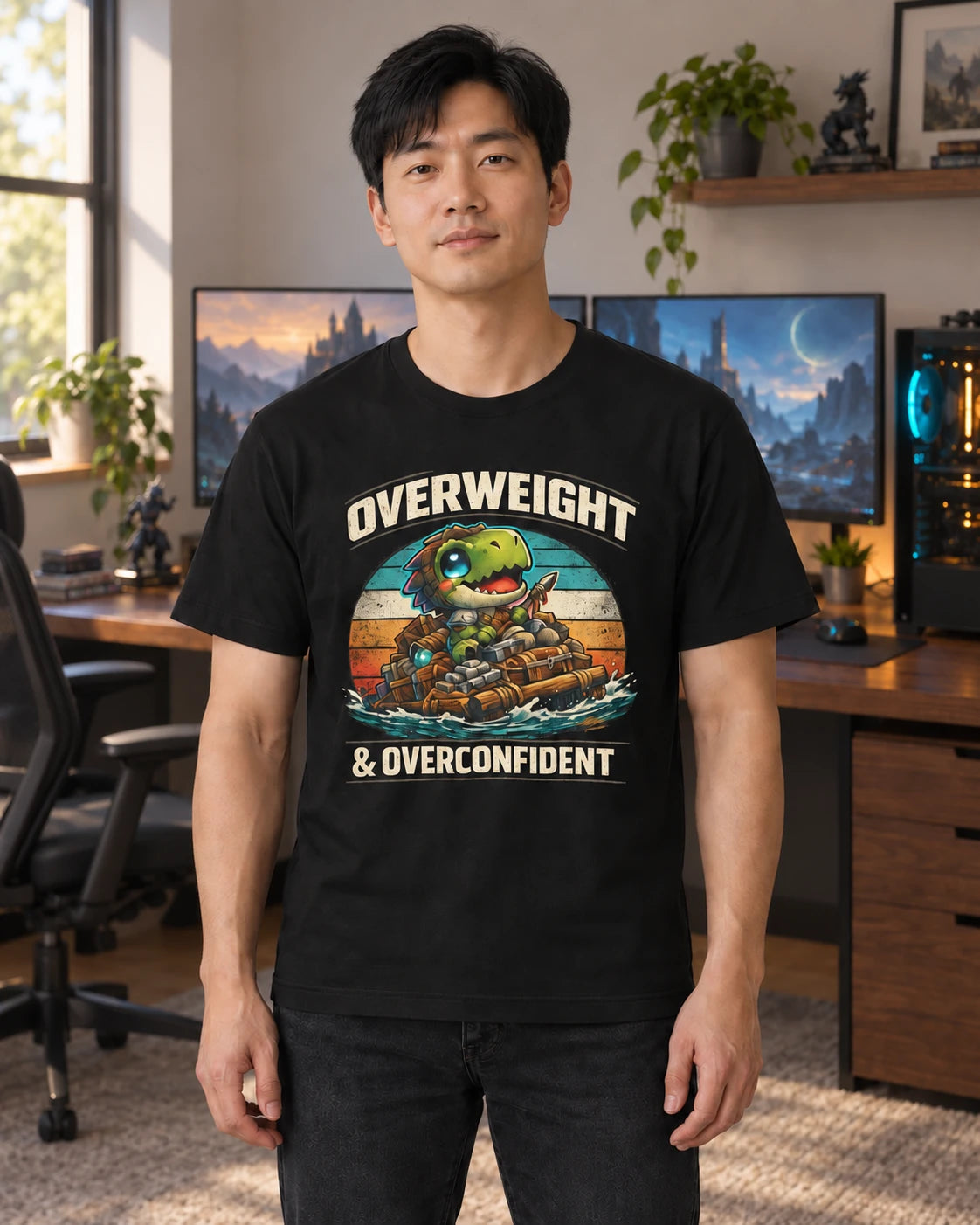 Overweight & Overconfident Tee (Raft)