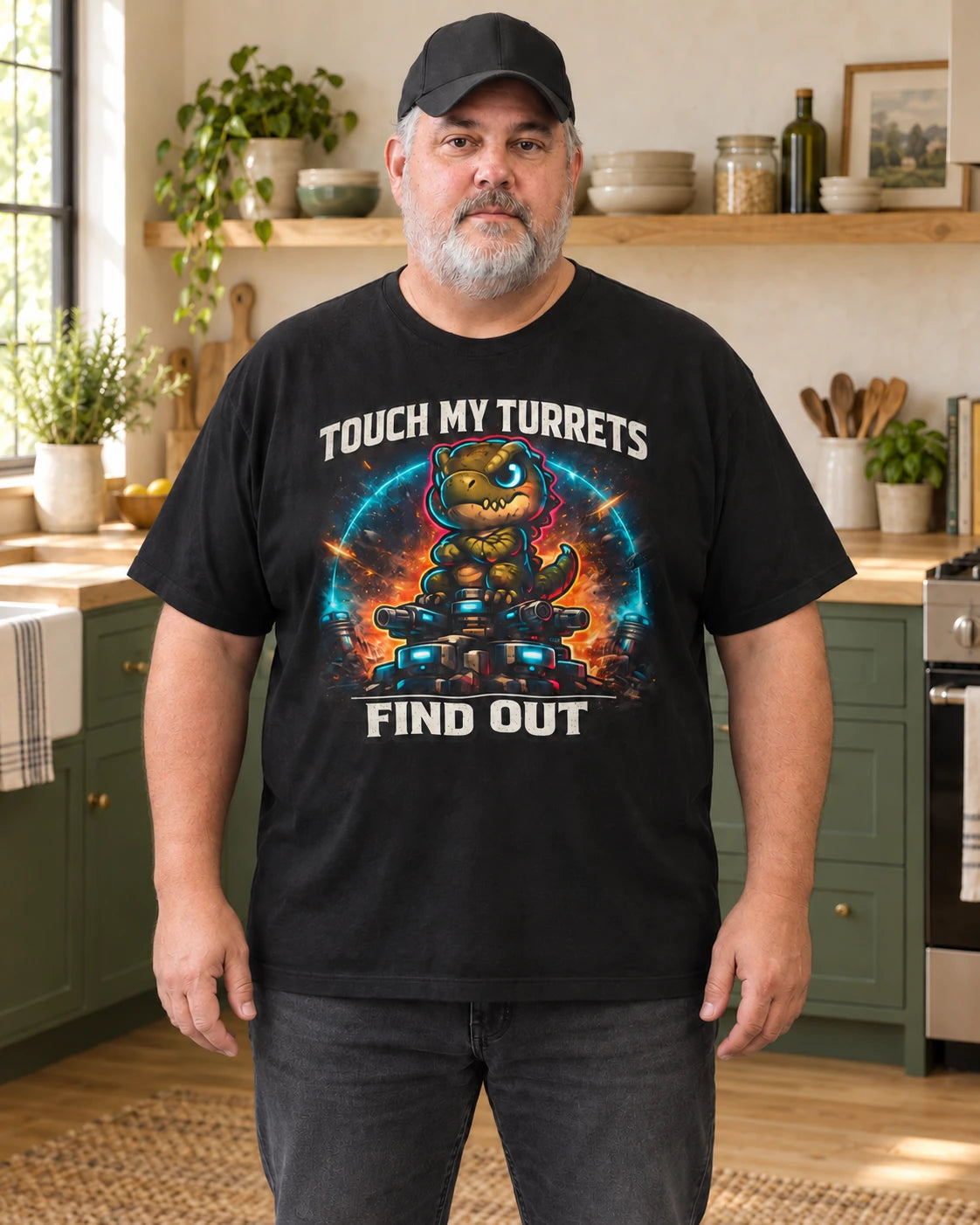 Touch My Turrets, Find Out Tee (Neon)