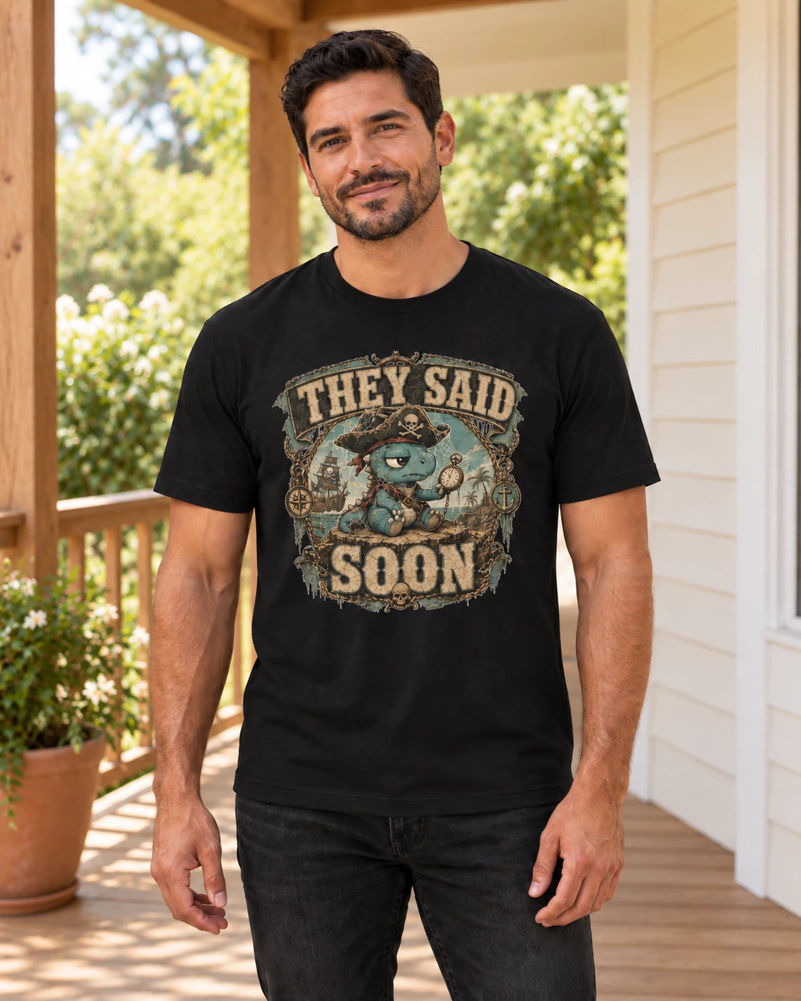 They Said Soon Cobweb Captain Tee