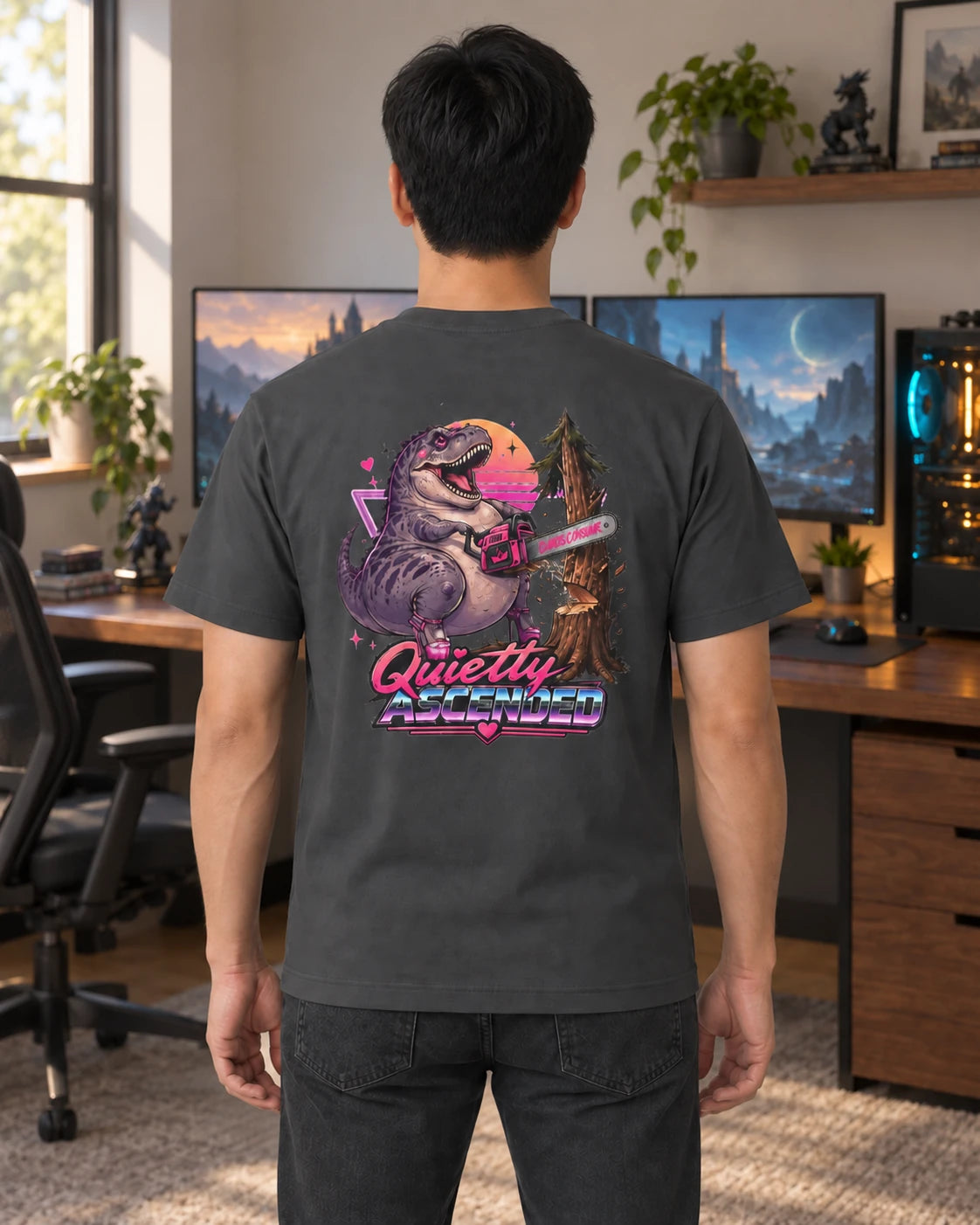 Chainsaw Dino Tee