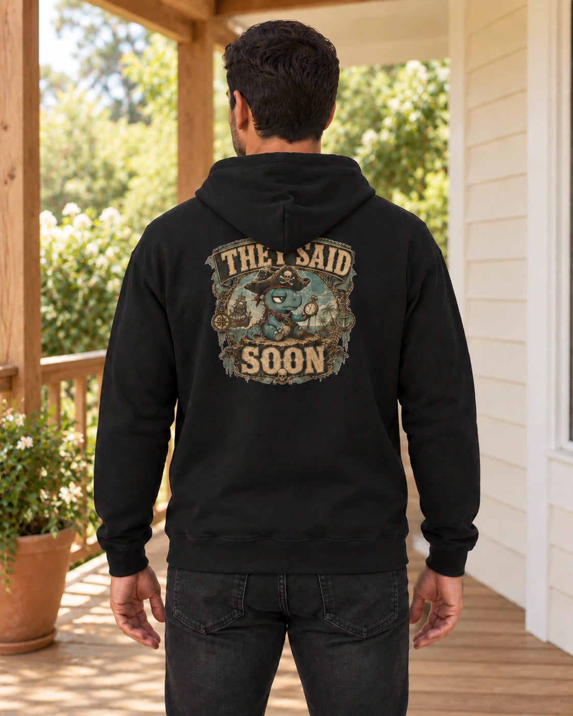 They Said Soon Cobweb Captain Hoodie