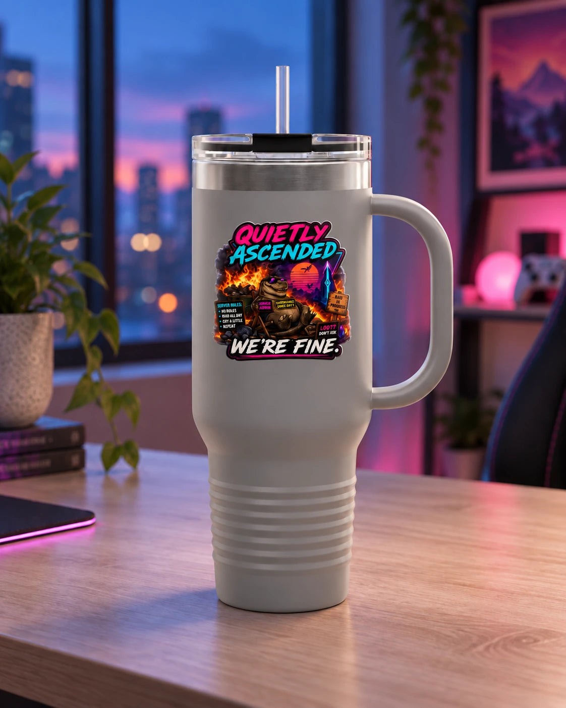 We're Fine 40 oz Tumbler