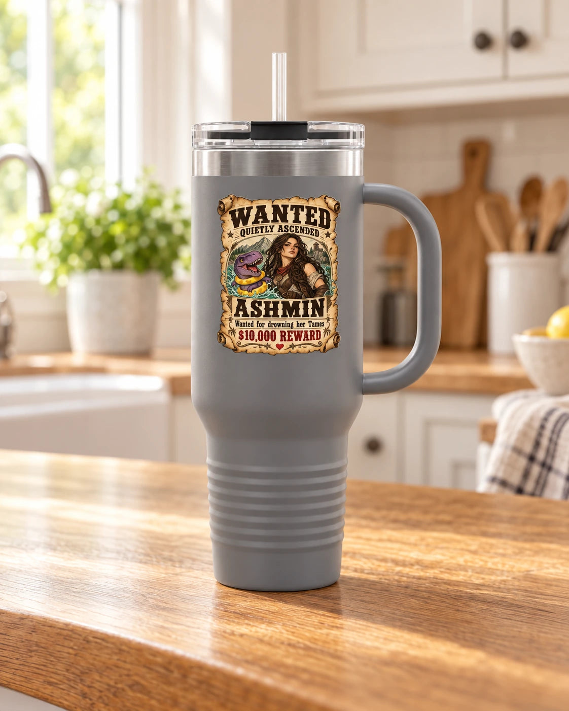 Ashmin Wanted 40 oz Tumbler